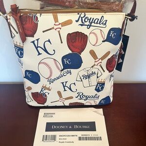 Dooney & Bourke Royals Themed Crossbody Bag - White and Blue